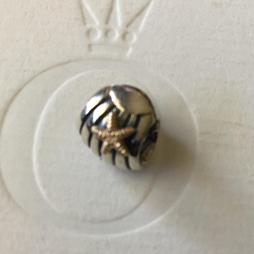 Gold and silver shell charms